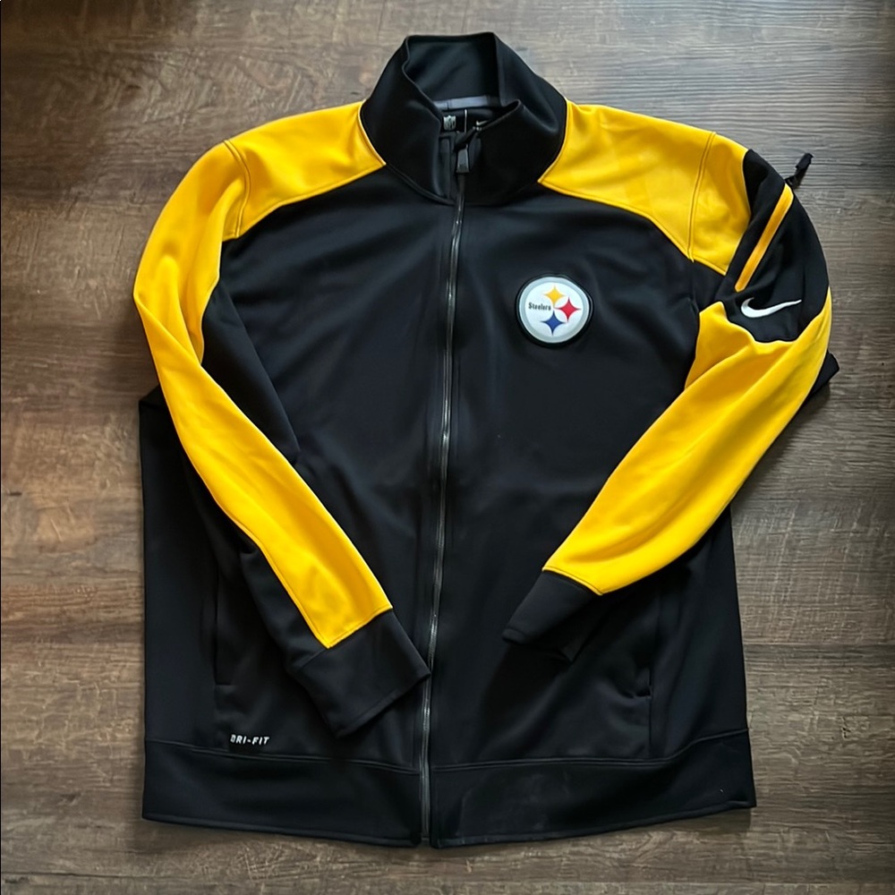 Steelers Nike Black and Yellow Men's Jacket